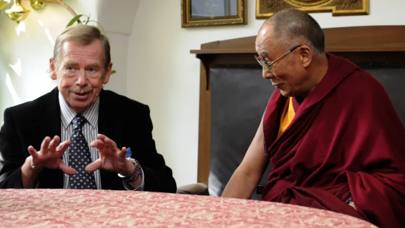 Václav Havel s dalajlamou