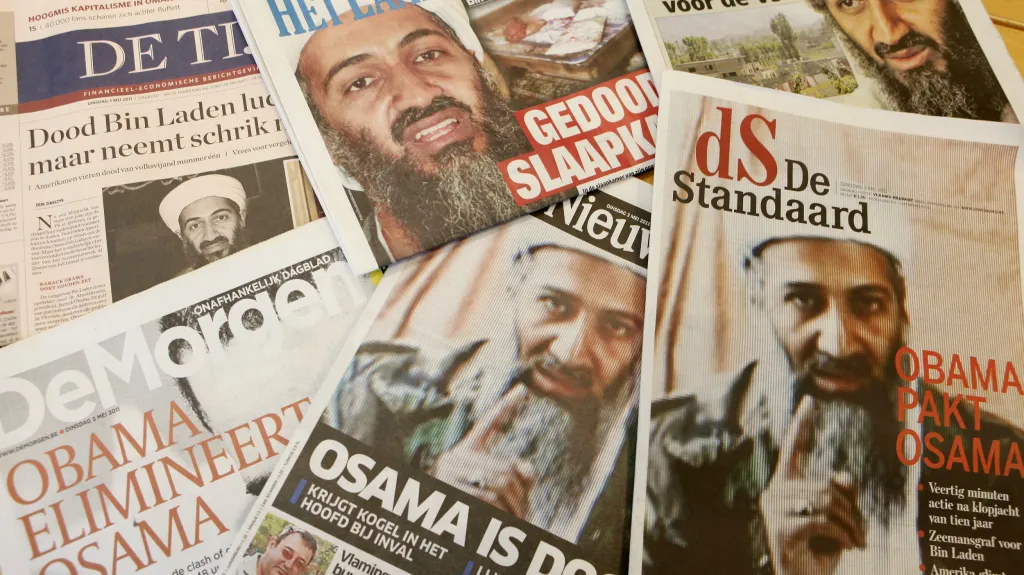 Tisk reaguje na zprávu o dopadení a zabití bin Ládina