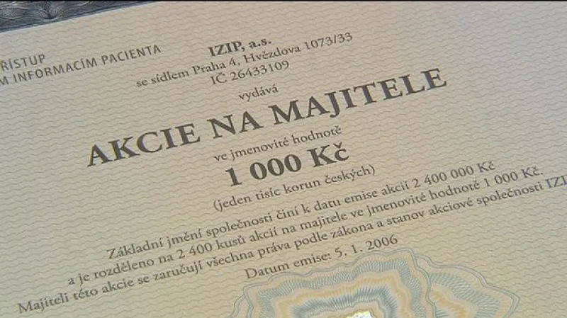 Události: Soumrak anonymních akcií