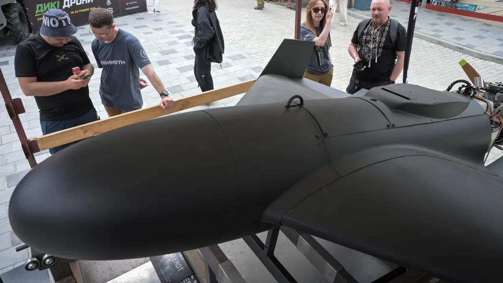 Ukrajinský dron Behemoth na výstavě Wild Drones