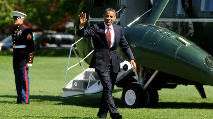 Barack Obama po návratu z Fort Stewart