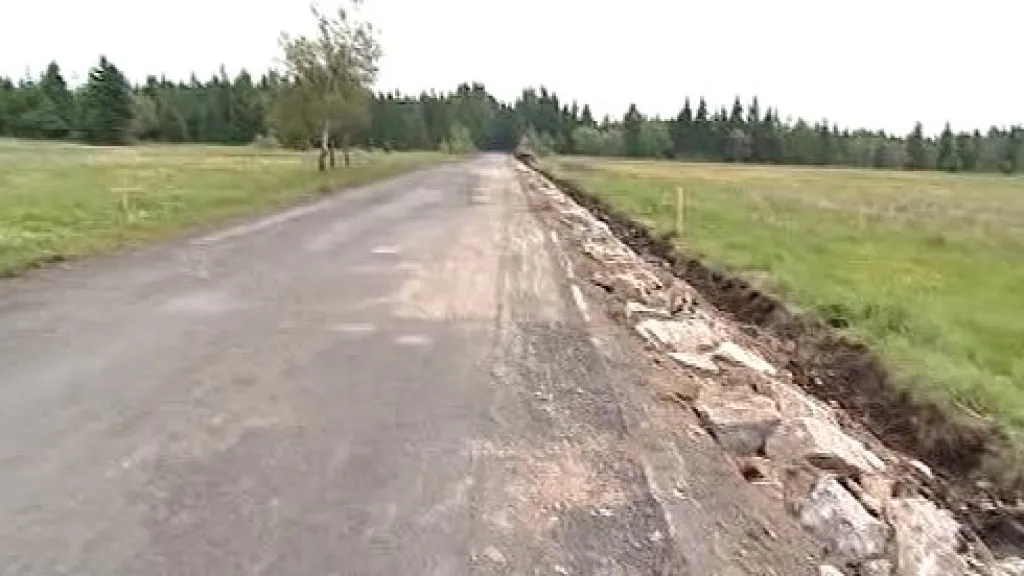 Oprava silnice na Karlovarsku