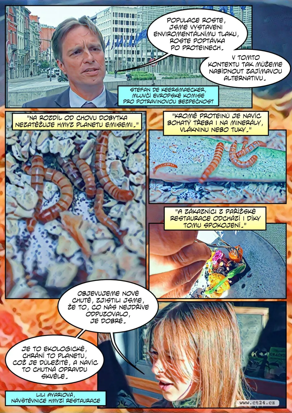 Hmyz jako potrava budoucnosti? S podobnými ingrediencemi experimentuje stále více kuchařů