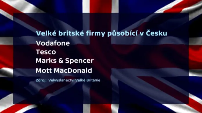 Velké britské firmy v Česku