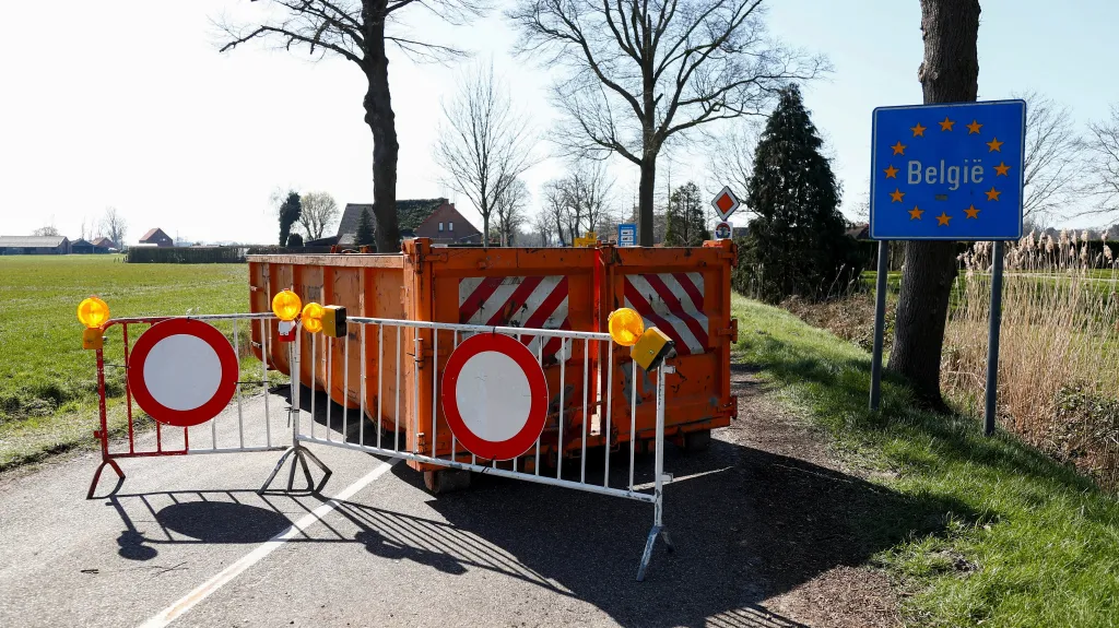 Kontejner blokuje belgickou hranici