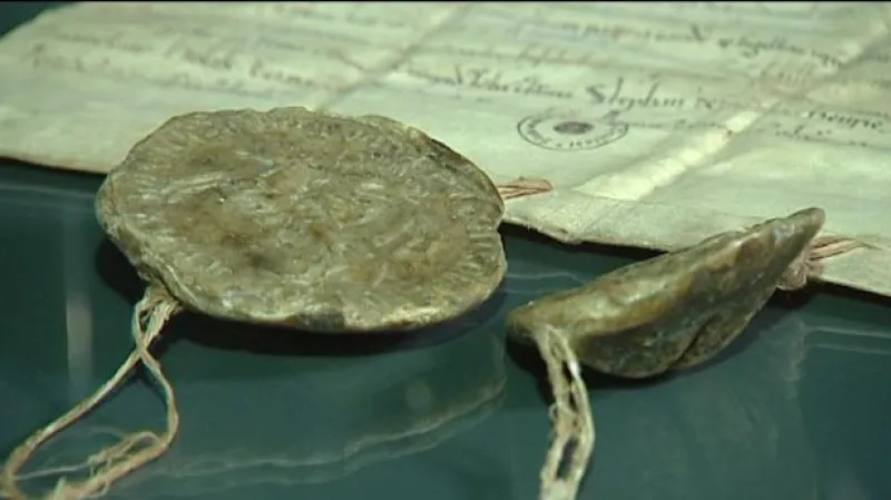 Převoz Zlaté buly sicilské a rozhovor s Evou Drašarovou