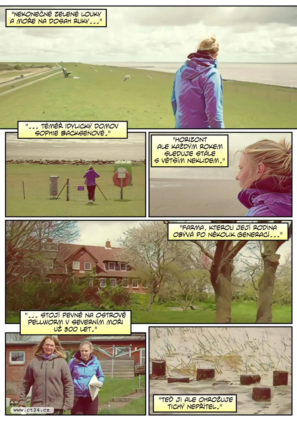 Němka bojuje za farmu na ostrově