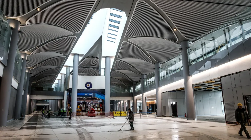 Vzniká třetí istanbulské letiště. Tato část je nejblíže dokončení.