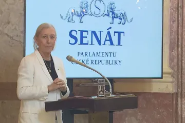 Budu se dál snažit co nejlépe reprezentovat svou vlast, řekla Navrátilová po převzetí senátní medaile