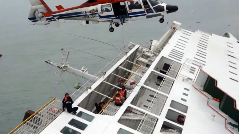 Potopený jihokorejský trajekt