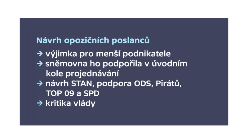 EET - opozice