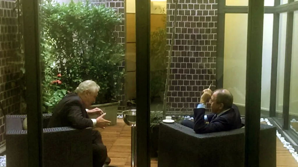 Miloš Zeman a Sergej Lavrov