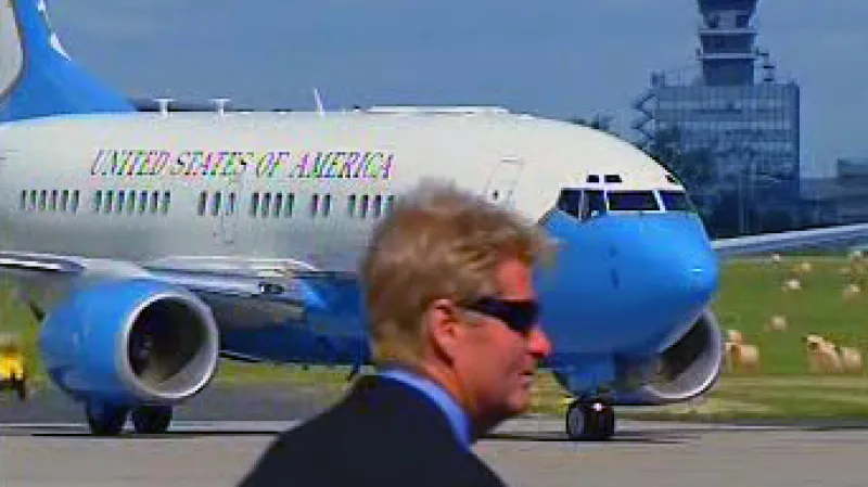 Letadlo s Condoleezzou Riceovou