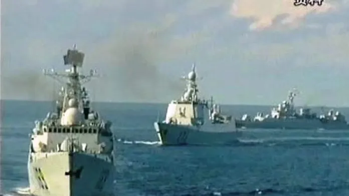 Čínské vojenská flotila