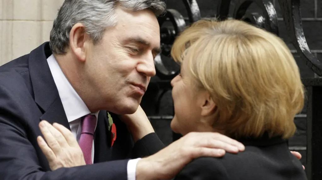 Angela Merkelová a Gordon Brown