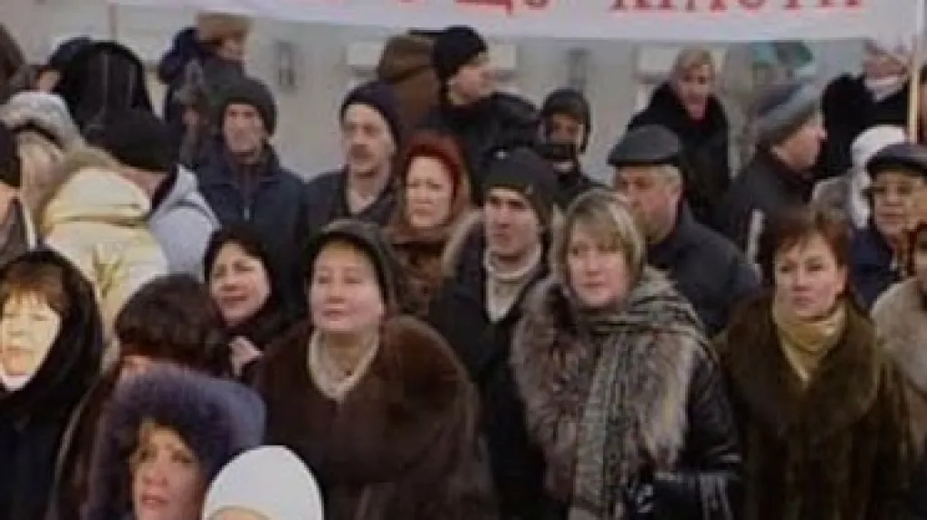 Demonstrace na Ukrajině