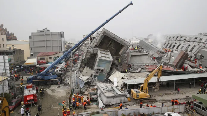 Tchaj-wan zasáhlo silné zemětřesení