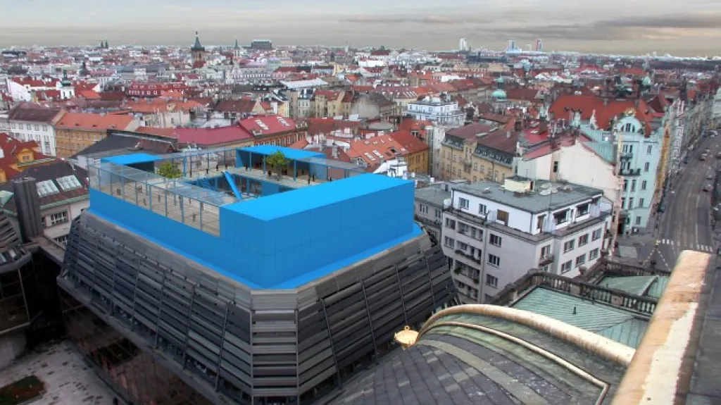 Mateřská škola na střeše Provozní budovy Národního divadla