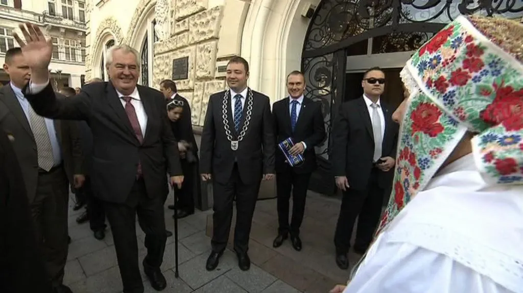 Miloš Zeman na návštěvě Moravskoslezského kraje