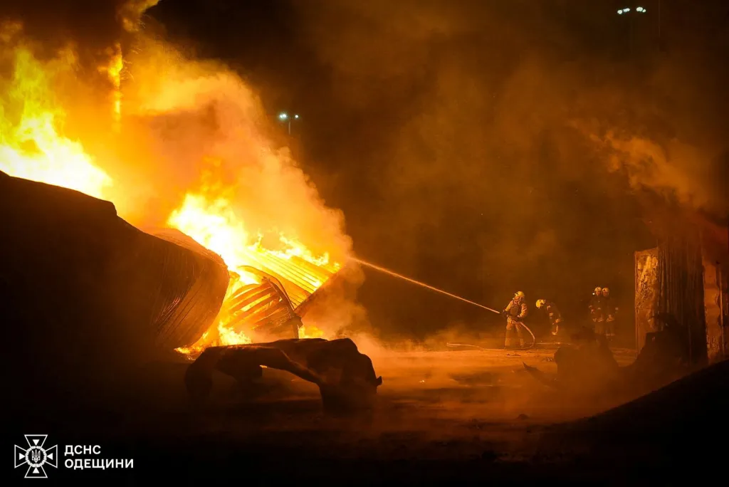 Následky ruských úderů v Oděse