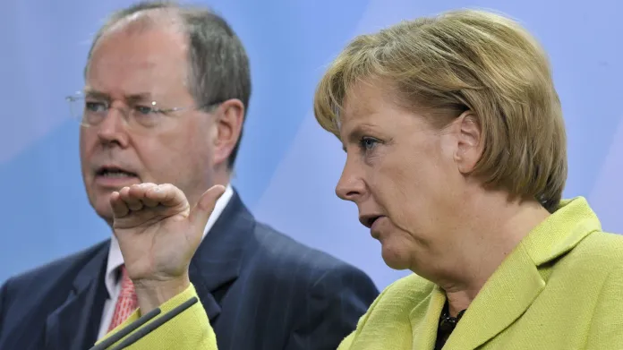 Angela Merkelová a Peer Steinbrück