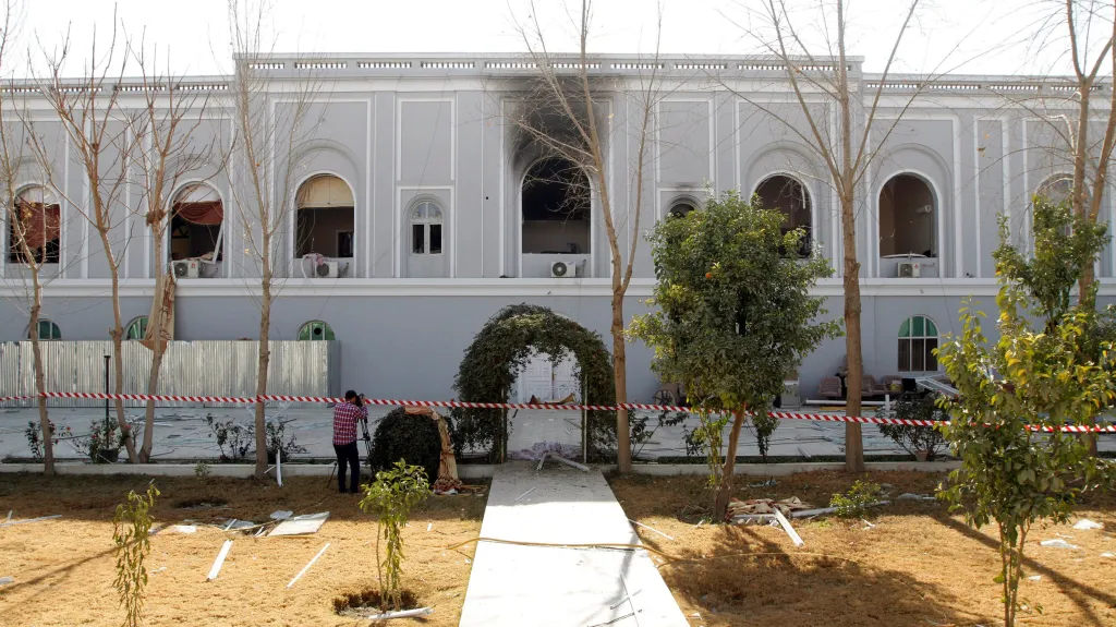 Místo atentátu, rezidence guvernéra v Kandaháru