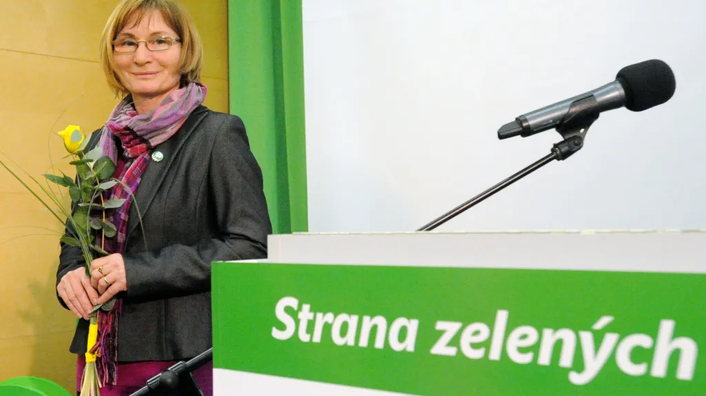 Předsedkyně Strany zelených Jana Drápalová