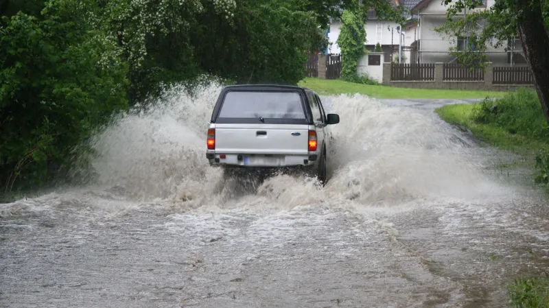 Laguna, kterou vytvořila Klabava - Chrást u Plzně
