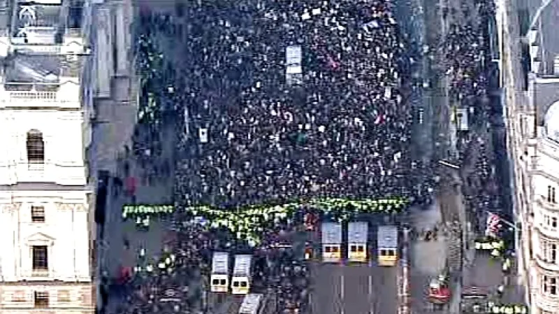 Studentské protesty v Británii