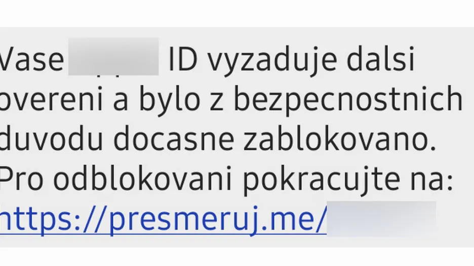 SMS, na kterou upozorňuje policie