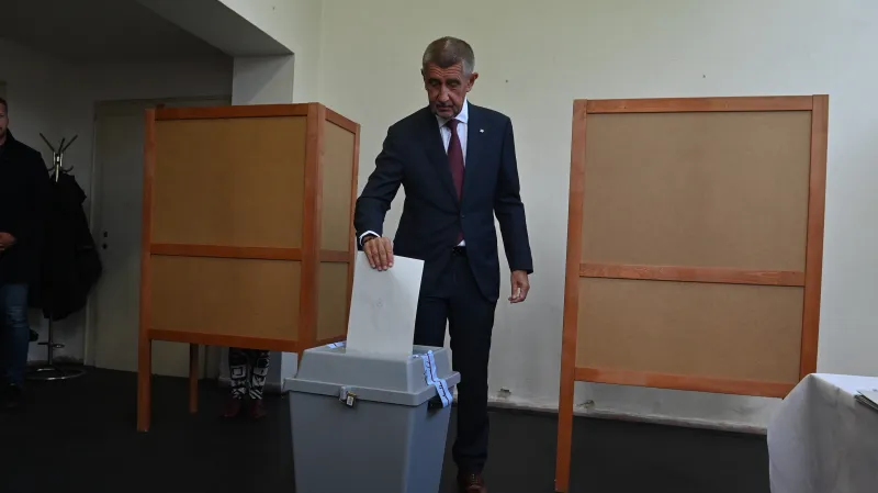 Předseda hnutí ANO Andrej Babiš odevzdal svůj hlas ve volbách do Poslanecké sněmovny