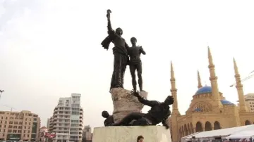 Socha svobody v Bejrútu