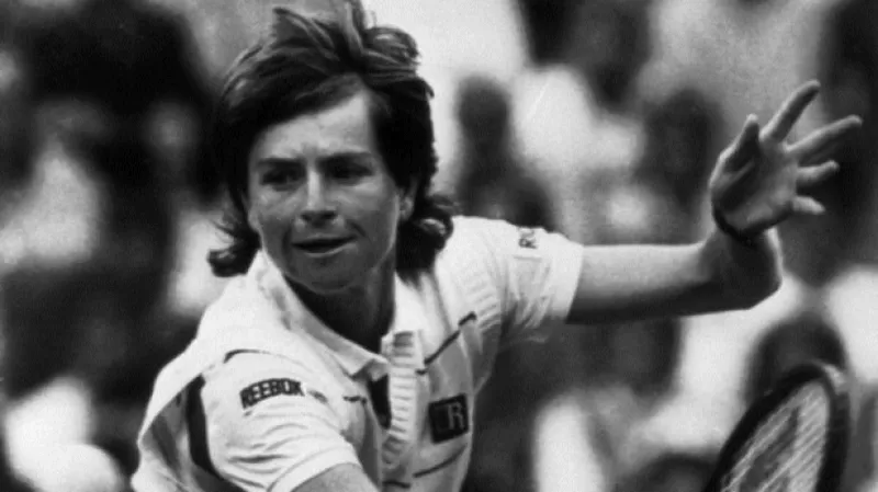 Hana Mandlíková ve finále Wimbledonu