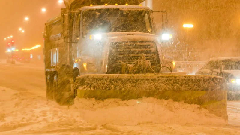 Přívaly sněhu v Chicagu