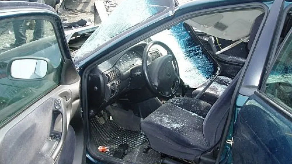 Havarovaný Opel Astra