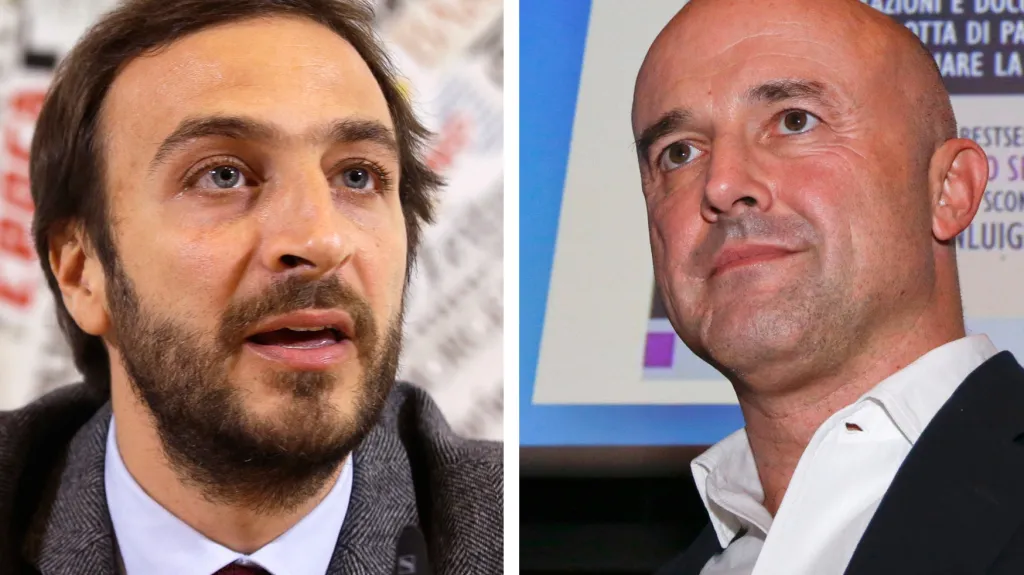 Emiliano Fittipaldi (vlevo) a Gianluigi Nuzzi