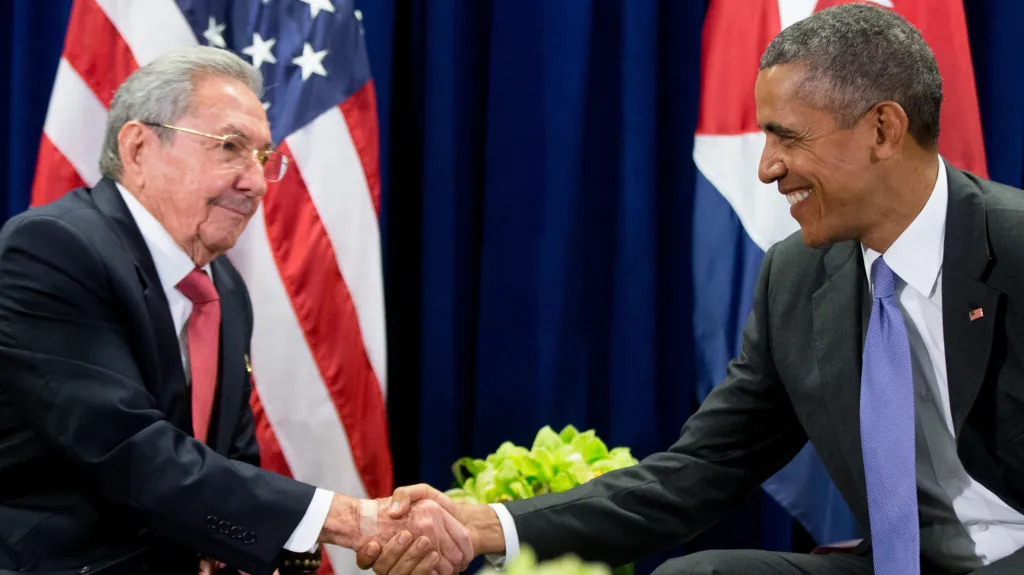 Raúl Castro a Barack Obama