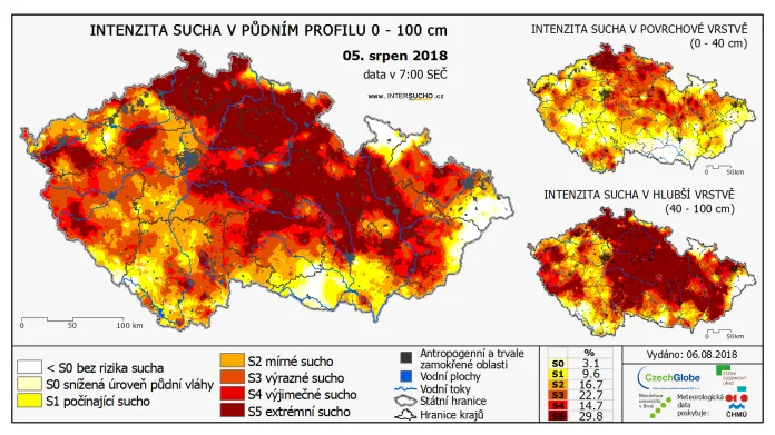 Aktuální stav sucha v České republice