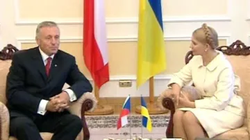Mirek Topolánek a Julija Tymošenková