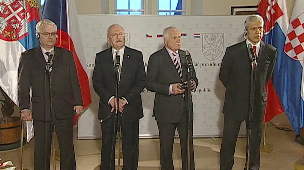 Prezidenti Česka, Slovenska, Chorvatska a Srbska