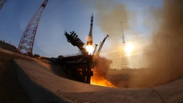 Zatím poslední start z Bajkonuru – právě při něm došlo k poškození rampy