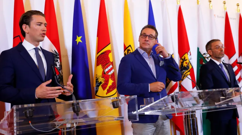 Sebastian Kurz a Heinz-Christian Strache