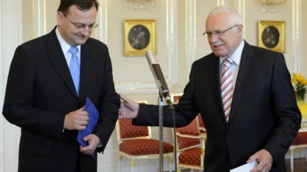 Václav Klaus, Petr Nečas