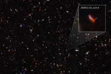 Webbův dalekohled našel nejstarší známou galaxii ve vesmíru. Vznikla nečekaně brzy po Velkém třesku