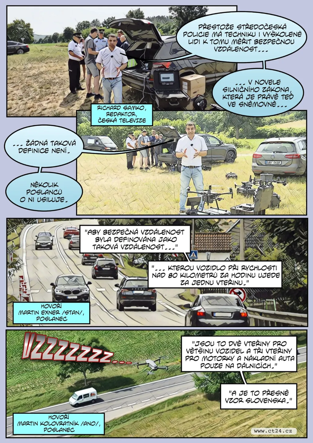 Policii pomáhají drony