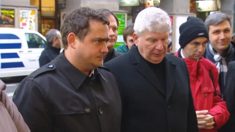 Petr Dolínek na Národní třídě Zdroj: ČT24