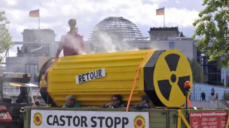 Demonstrace proti jaderné energii