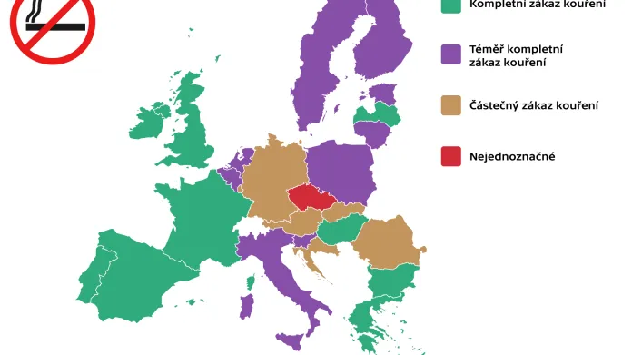 Omezení kouření v restauracích v zemích EU