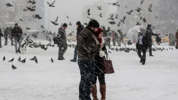 Sníh v Istanbulu
