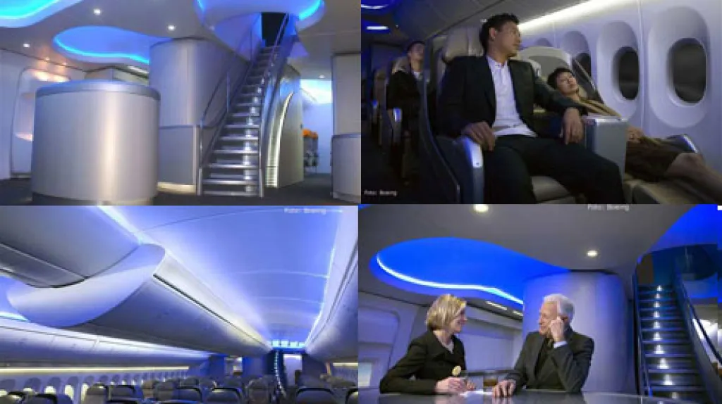 Boeing - Dreamliner - interiér
